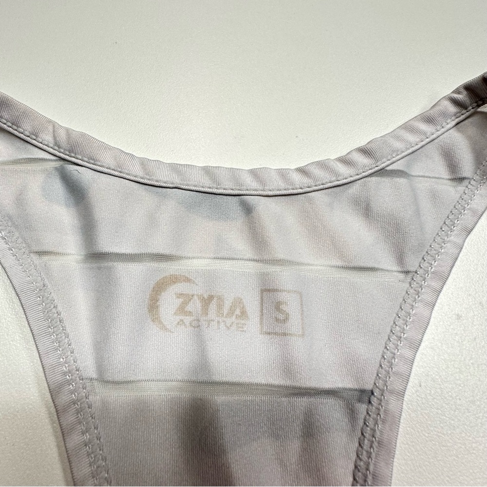 Zyia Active Havana White Gray Camo Stripe Racerback Tank Top Lightweight Small - Picture 4 of 6